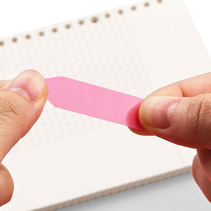 Foska Colorful Adhesive Office PET Index Marker Neon Sticky Index Tabs For School Student Stationery Index Marker