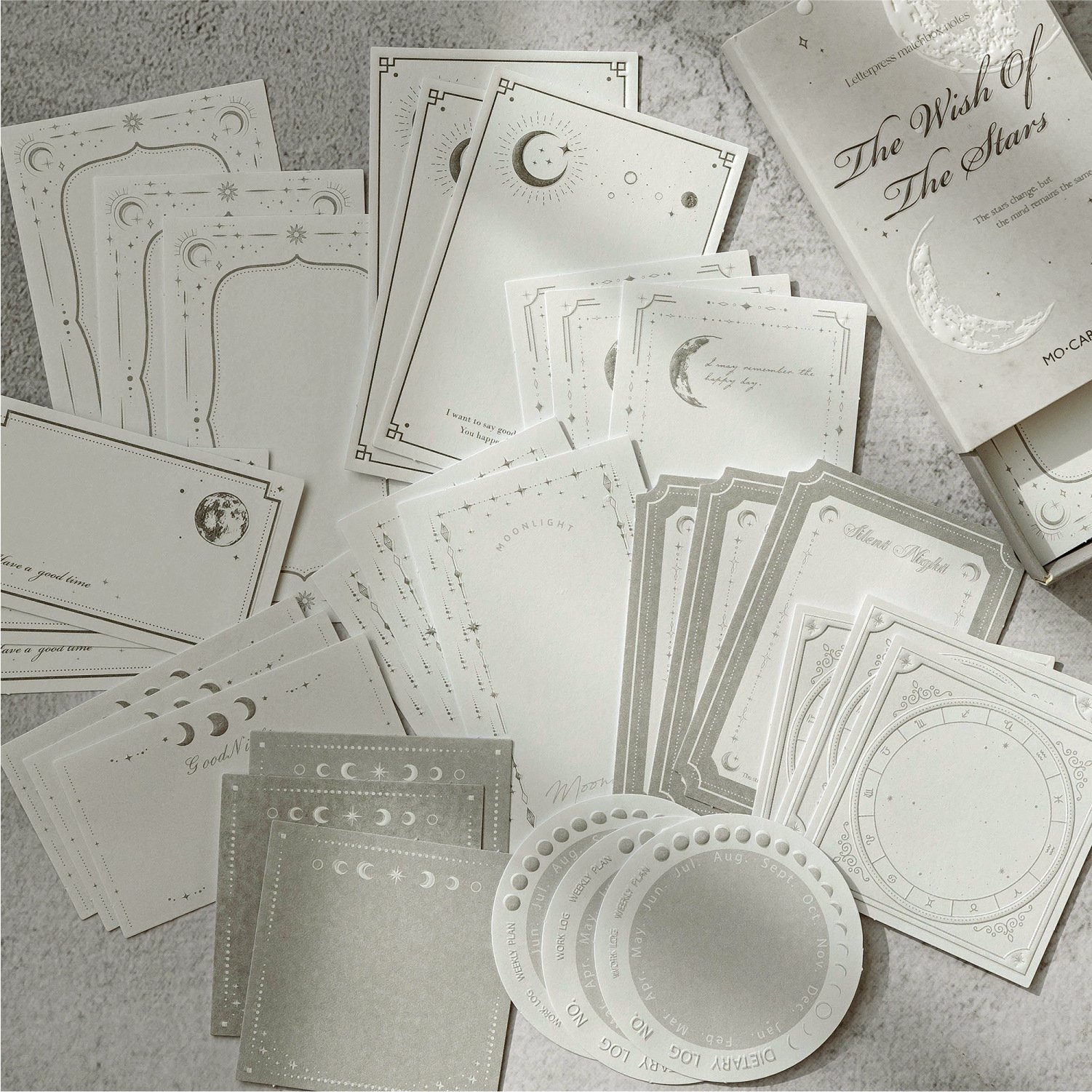 30pcs/pack Retro letterpress embossed handbook DIY decorative backing