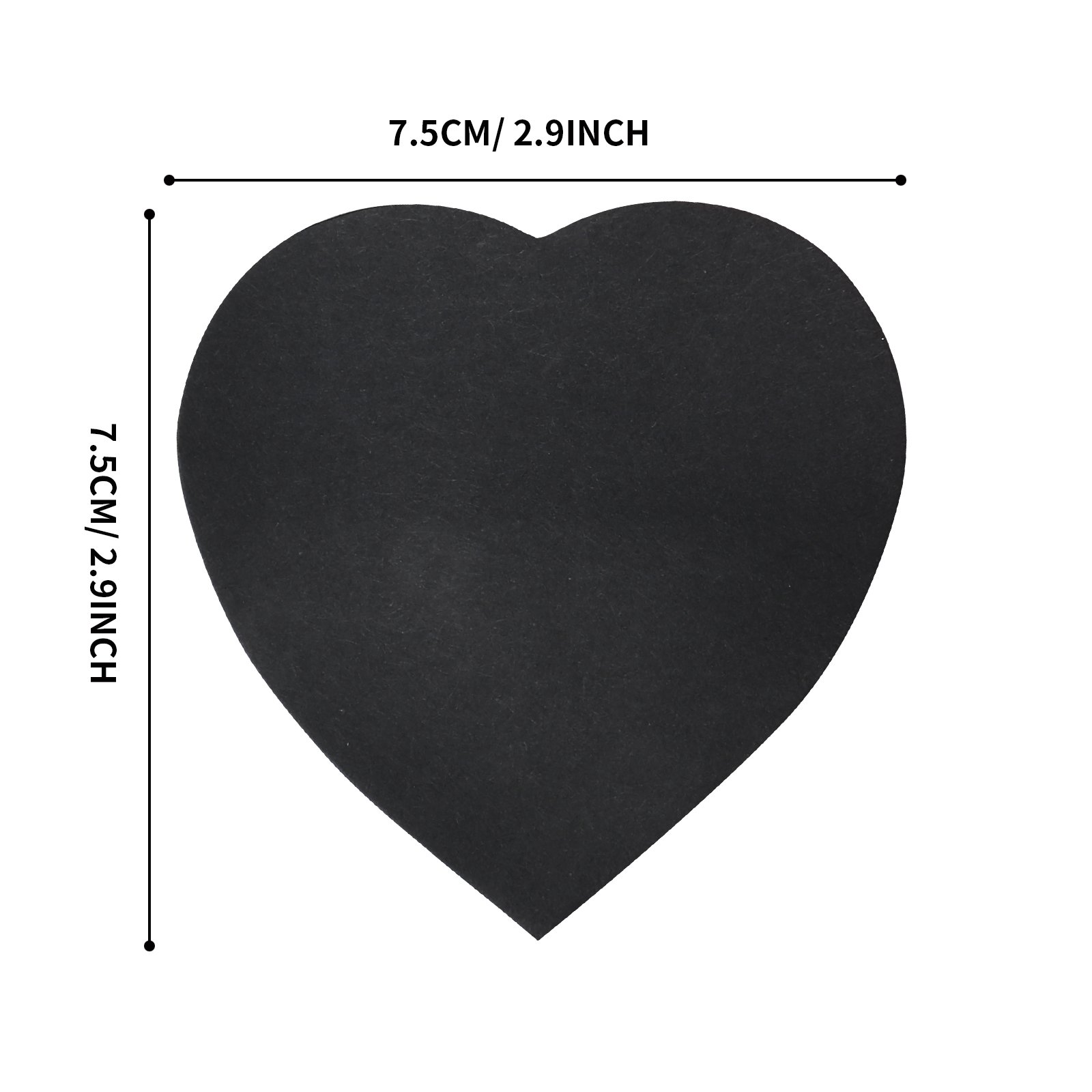Eagle Hot Sale Office Stationery Heart Shaped Sticky Notes 100 Sheets Creative Sticky Paper Black Self Sticky Note Pads