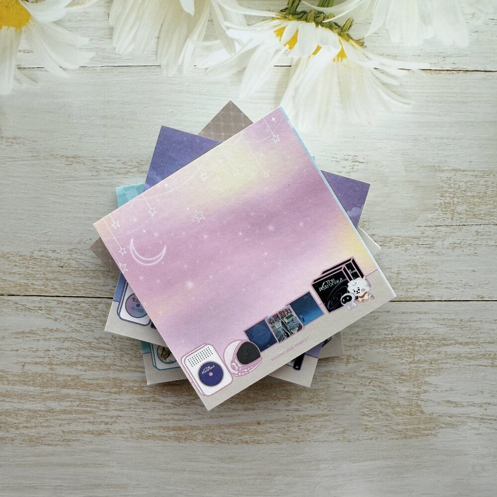 Custom 3*3 inches anime cartoon cute kpop Notepad Sticky Notes Memo Notepad Posted Sticky Notes