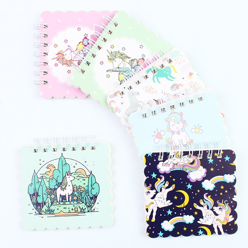 High Quality Wholesale Cheap School Note Book Originality Unicorn Exquisite Portable Coil Book