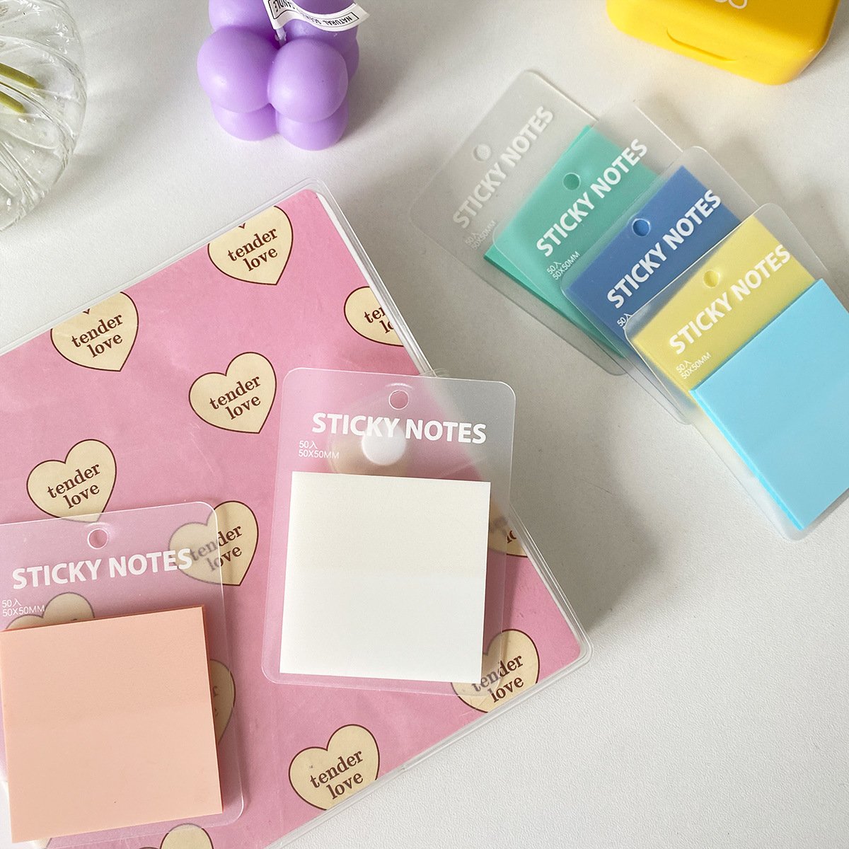 Translucent Memo Pad See Through Transparent Clear Sticky Notes