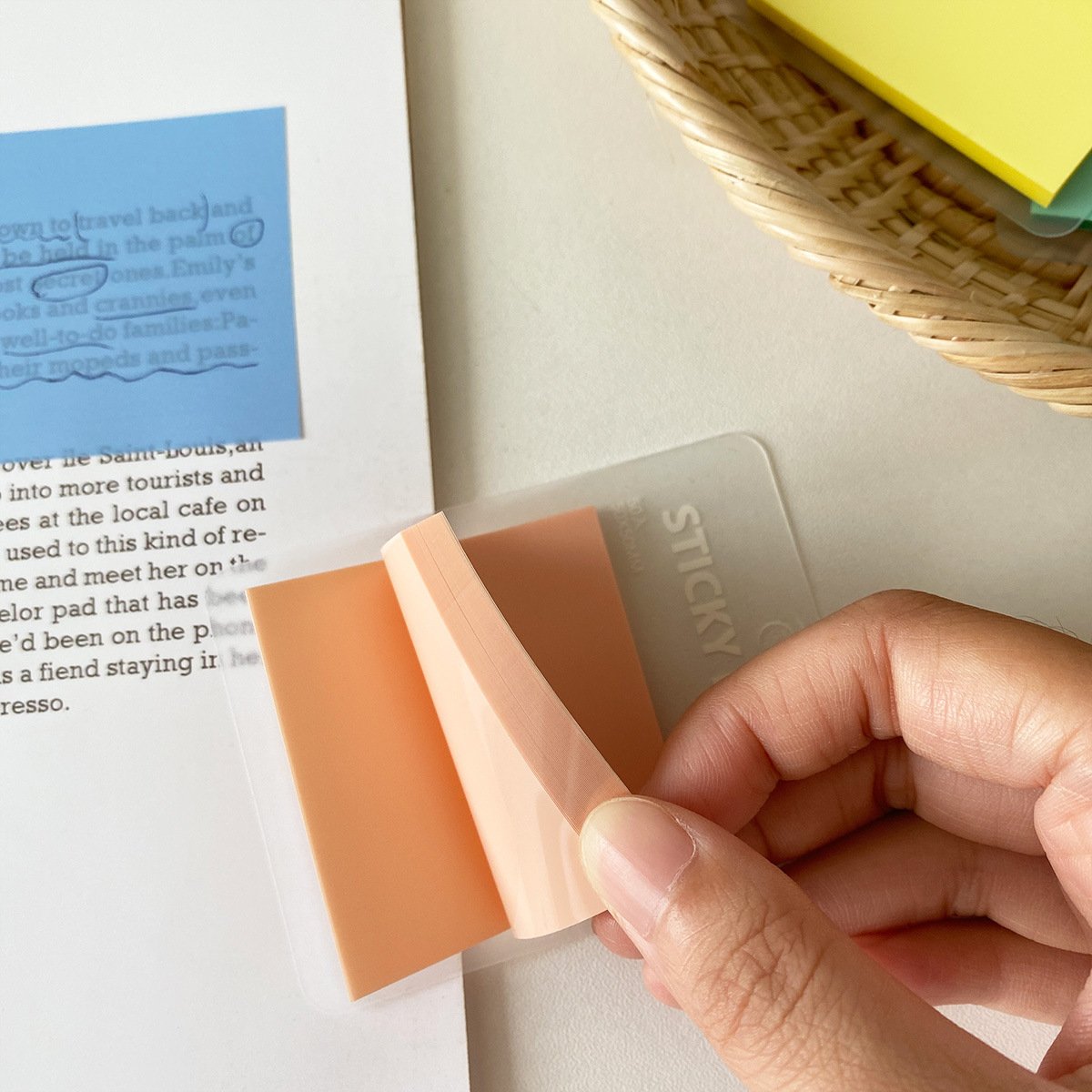 Translucent Memo Pad See Through Transparent Clear Sticky Notes