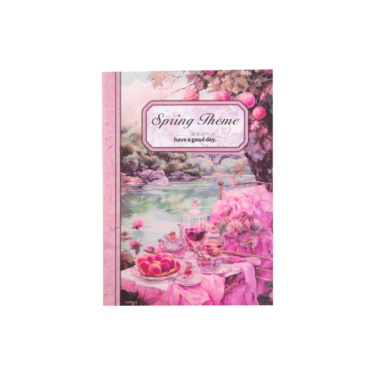 30pcs/pack Material book Four Seasons with Flowers Series Spring Theme Handbook DIY Decoration Bottom