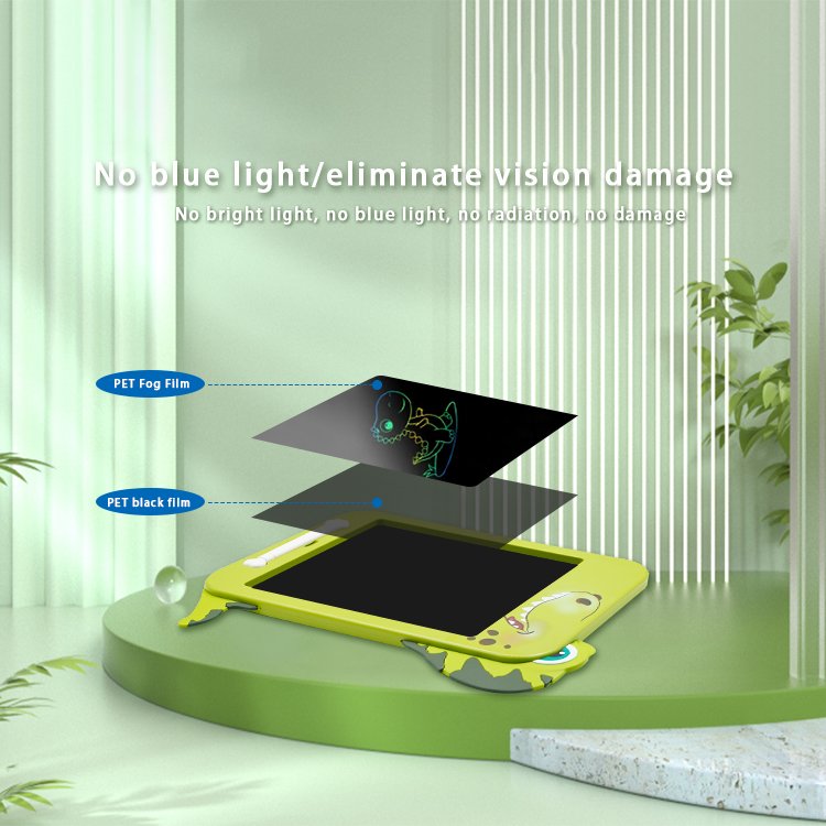 2024 Cartoon Cute Rex shape New Toy 10.5 Inch LCD Writing Tablet Digital Drawing Tab Electronic Writing Board Kids