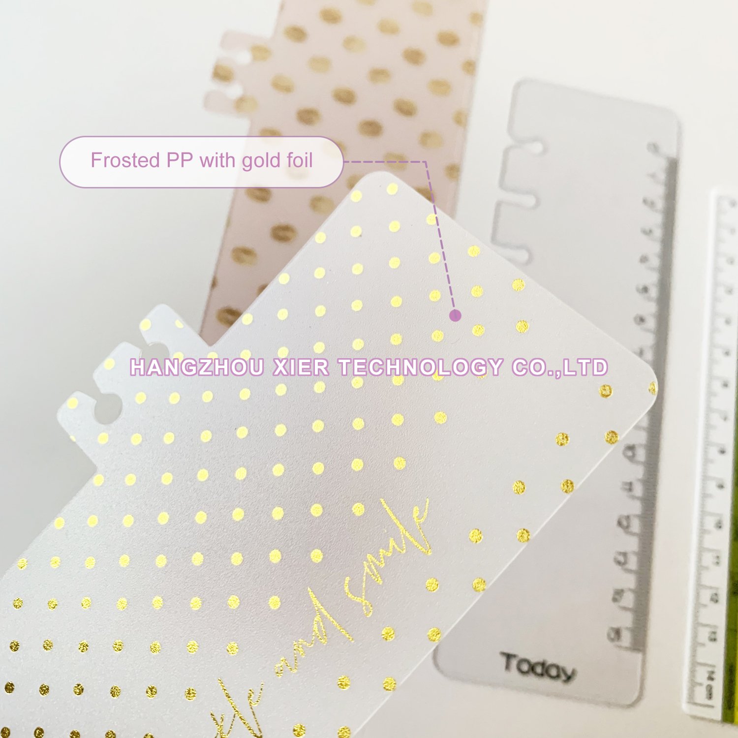 A5/A6/A4 Frosted PP ruler custom , clear PVC planner divider with spiral binding , disc-bound and 6 rings binder
