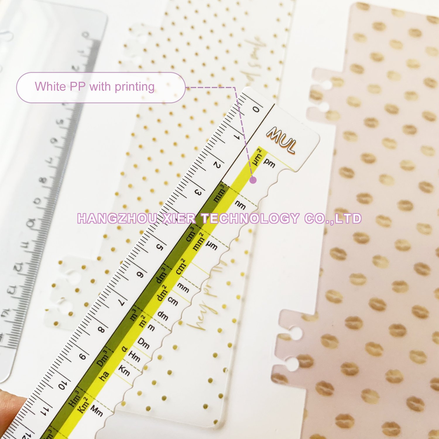 A5/A6/A4 Frosted PP ruler custom , clear PVC planner divider with spiral binding , disc-bound and 6 rings binder