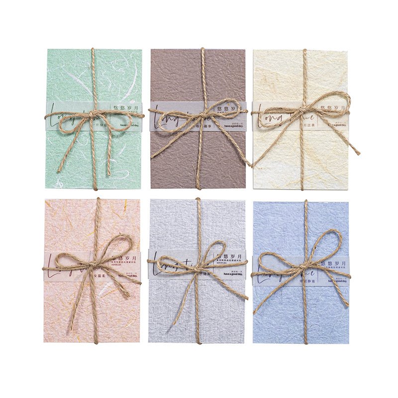 30pcs/pack Material Paper Leisure Years Series Handmade Special Paper Journal Decoration Collage Base 6 Models