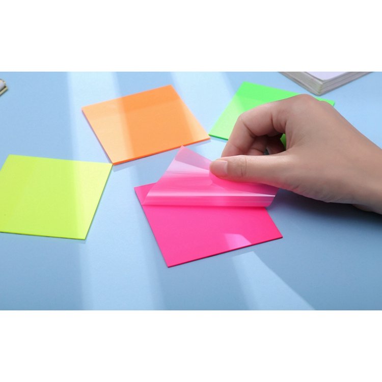 Promotional transparent sticky Note clear sticky note waterproof sticky note