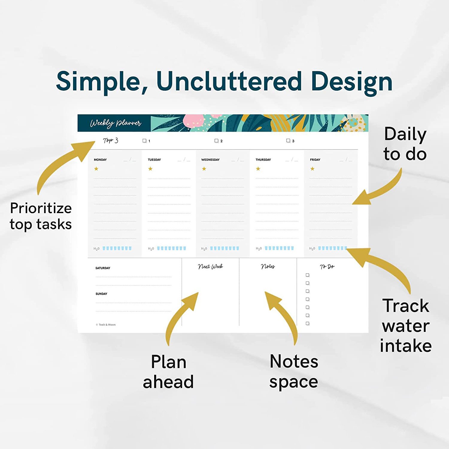 2024 2025 A3 A4 Custom Design Concise Desk Memo Pad To Do List Family Planner Notepad Agenda Calendar