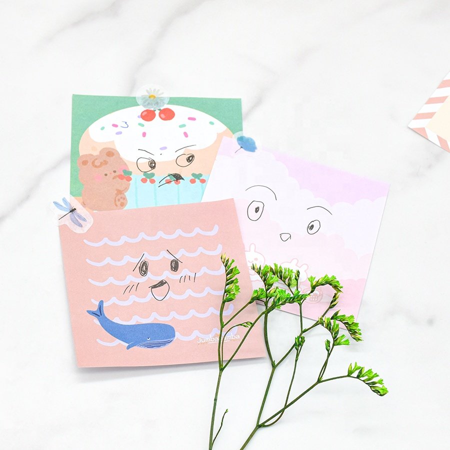 a5 a7 a6 Mini Big 4x6 Branded Bulk Cartoon Colorful Custom Notepad Printing Sticky Memo Pads For Magnetic Fridge Notepads