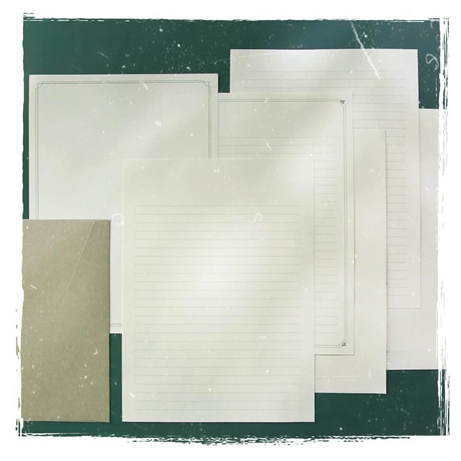 Custom Double-Sided Thickened Blank Grid Paper Small Square Lattice Horizontal Line Students' Calculus Letter Paper Envelopes