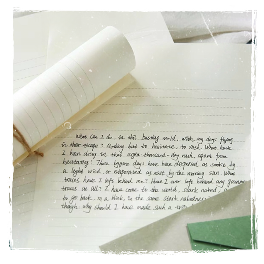 Custom Double-Sided Thickened Blank Grid Paper Small Square Lattice Horizontal Line Students' Calculus Letter Paper Envelopes