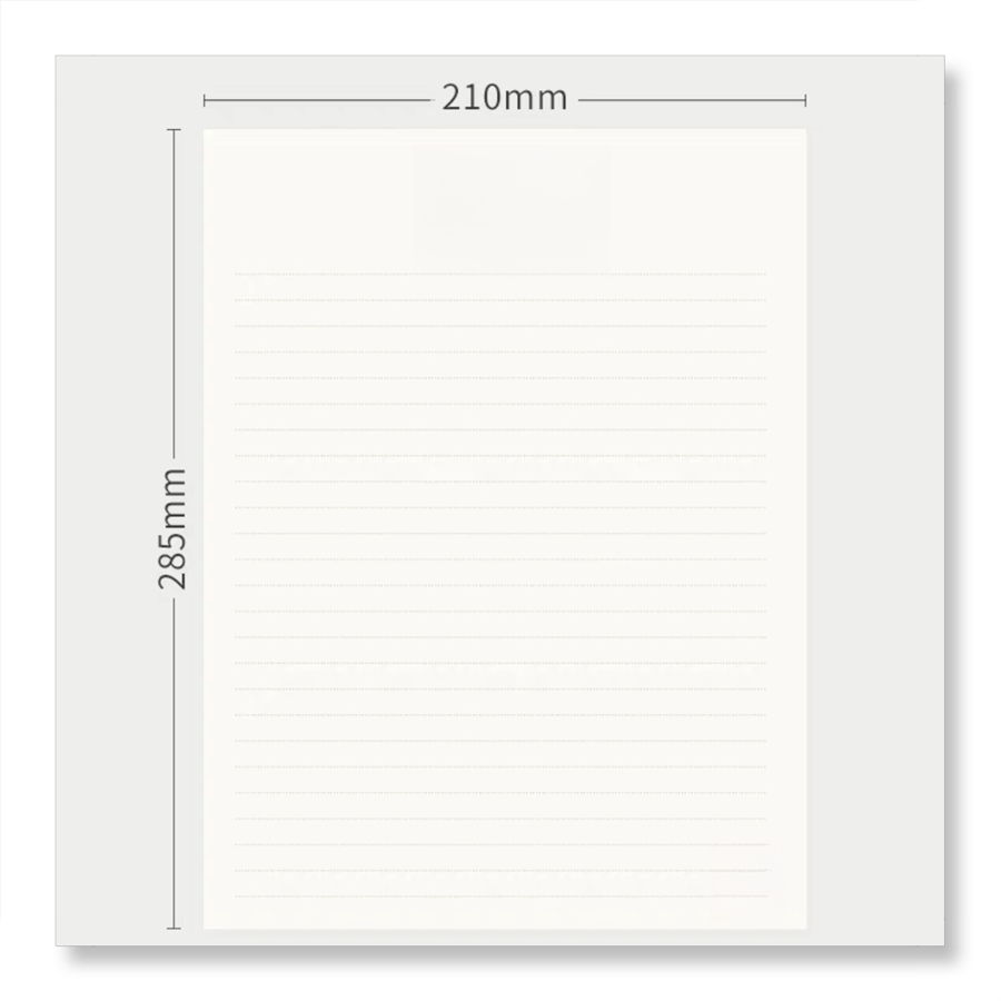 Custom Double-Sided Thickened Blank Grid Paper Small Square Lattice Horizontal Line Students' Calculus Letter Paper Envelopes