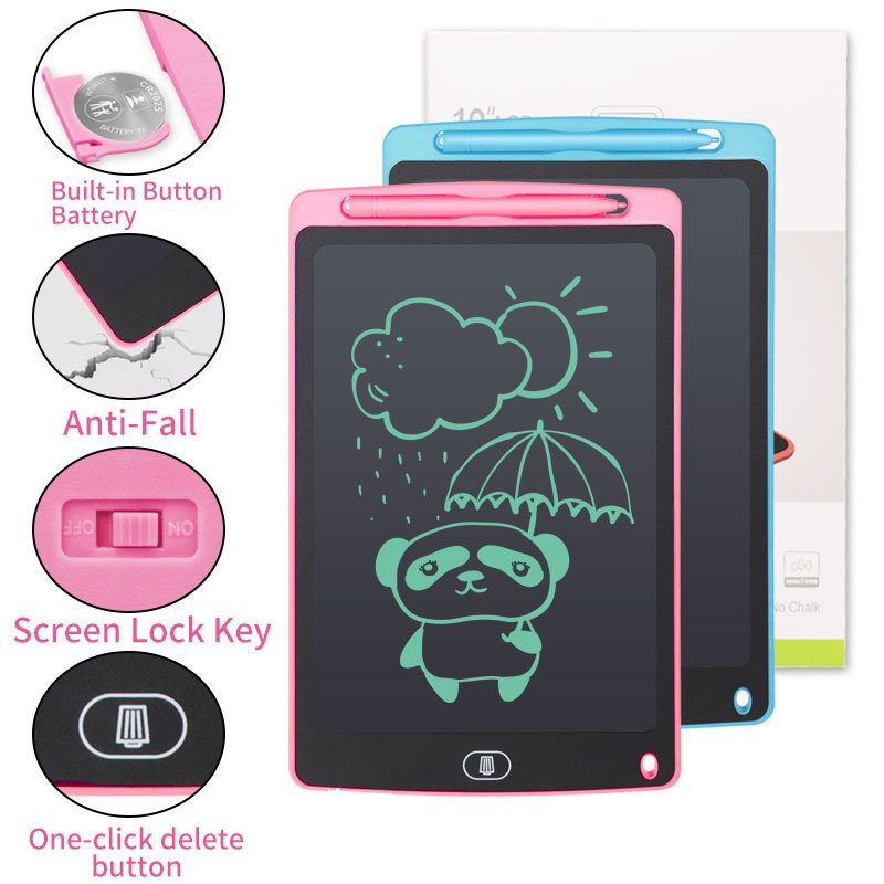 Single Color Screen LCD Drawing Tablet Lightweight Children Writing LCD Tablet for Kids