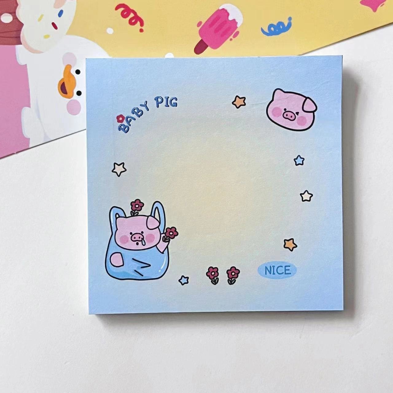 Hugs Cute Notepad with or without Lines for Letter Writing School & Office Paper Supplies Stylish Memo Pads Perfect Gift Idea