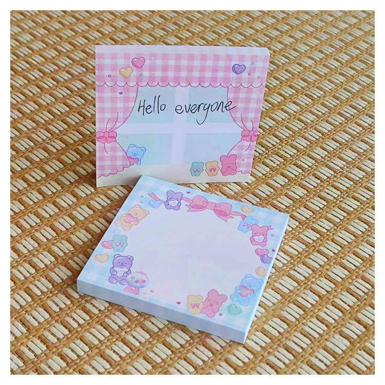 Hugs Cute Notepad with or without Lines for Letter Writing School & Office Paper Supplies Stylish Memo Pads Perfect Gift Idea