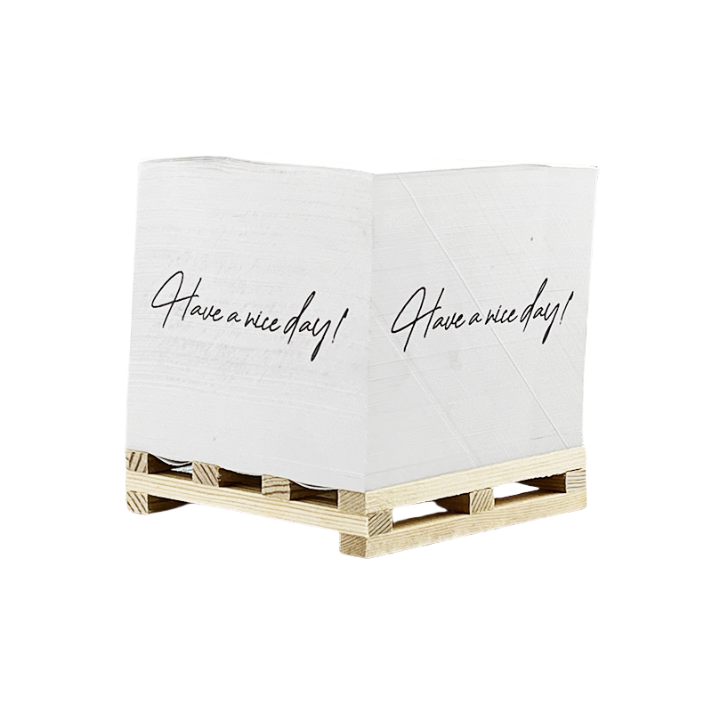 High Quality Sticky Notes Eco Friendly Cube Memo Pad Box Sticky Note With Wooden Pallet