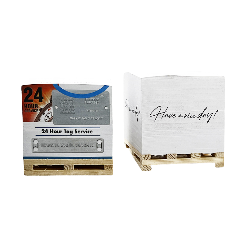 High Quality Sticky Notes Eco Friendly Cube Memo Pad Box Sticky Note With Wooden Pallet