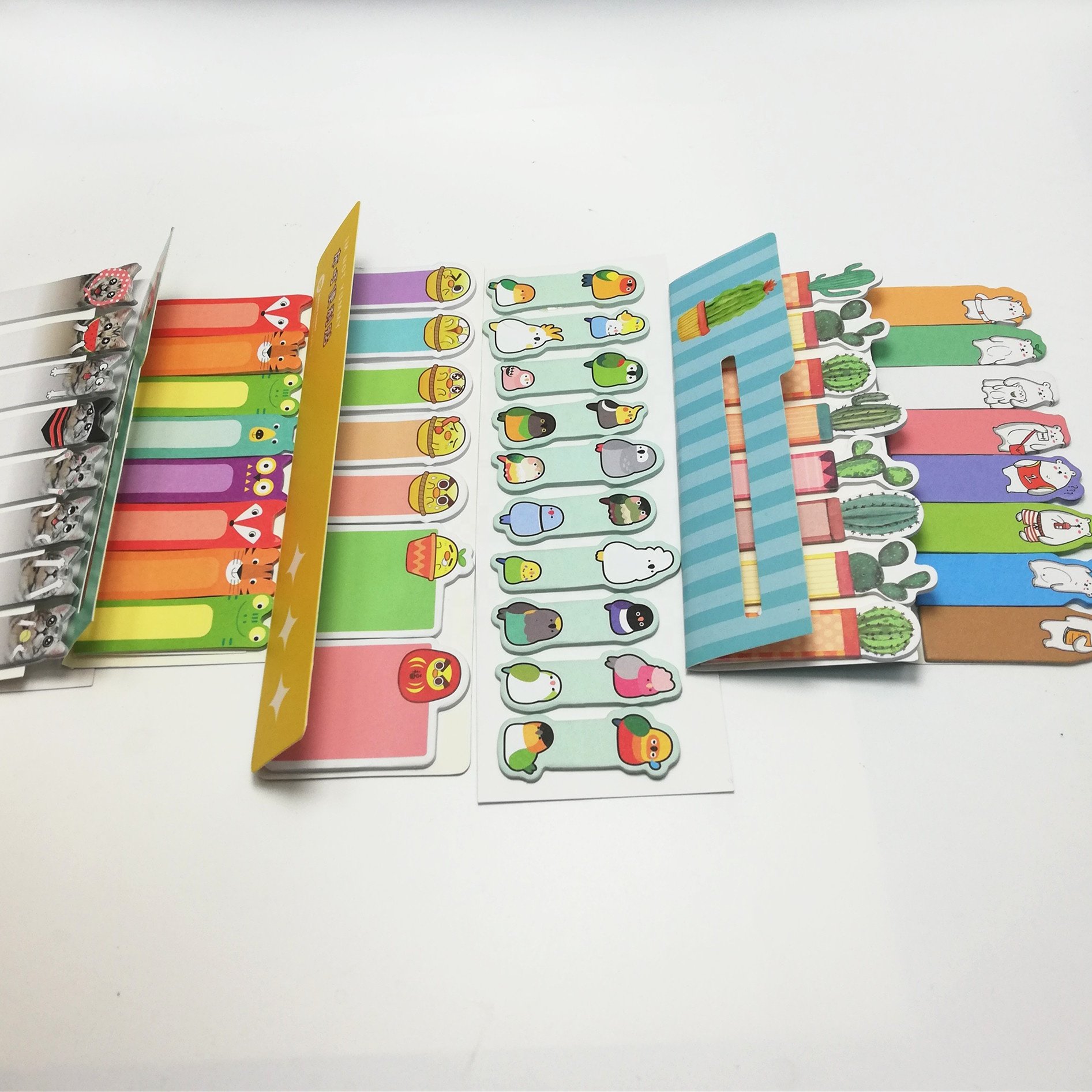Custom Die Cut kawaii stationery Sticky Notes Cartoon Memo pad With Paper Card