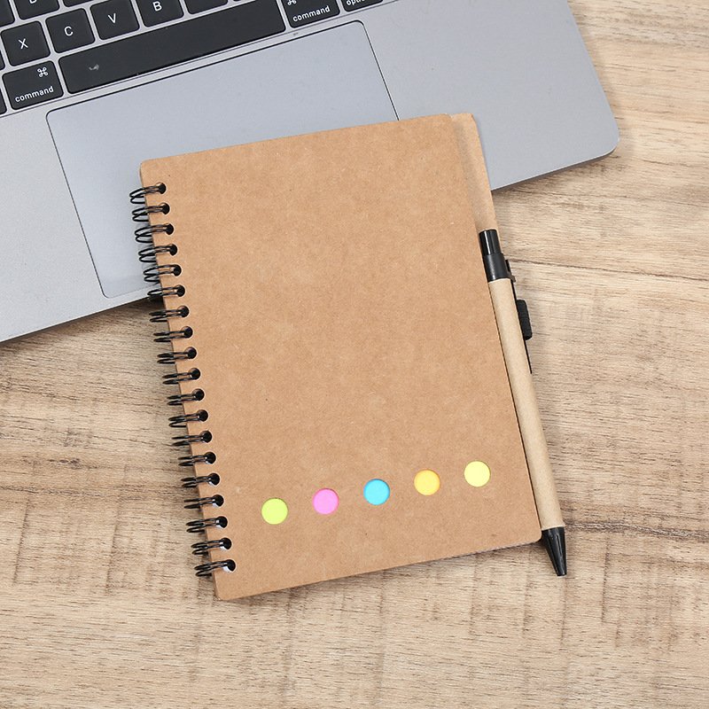 Office School supplies Stationary promotional Memo Sticky Post Notes Pad Eco Kraft Paper Custom Print note books