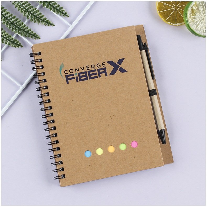 Office School supplies Stationary promotional Memo Sticky Post Notes Pad Eco Kraft Paper Custom Print note books