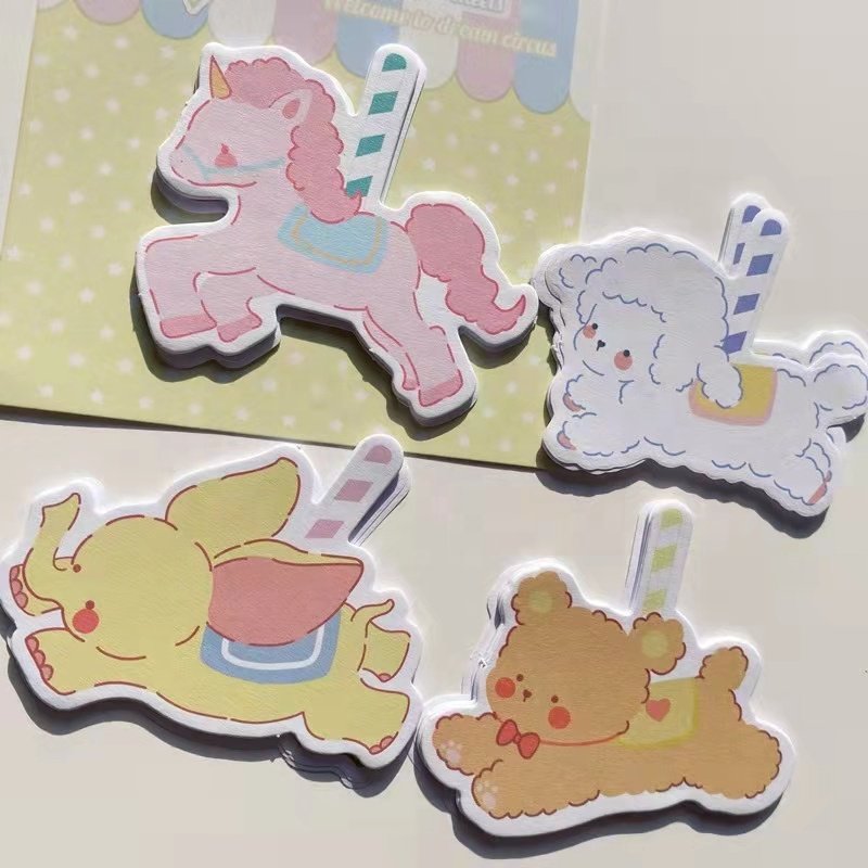 Custom Cute Shape Sticky Note Pads Portable Self-Adhesive Memo Pads Magnetic Feature School Office Gift Use Loose Leaf Paper