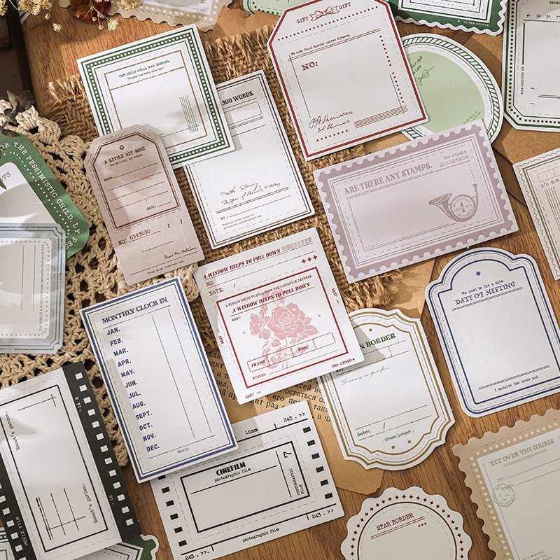 20 pieces/pack of embossed removable notes, Carly Light Overture series special paper notes, 6 options to choose from