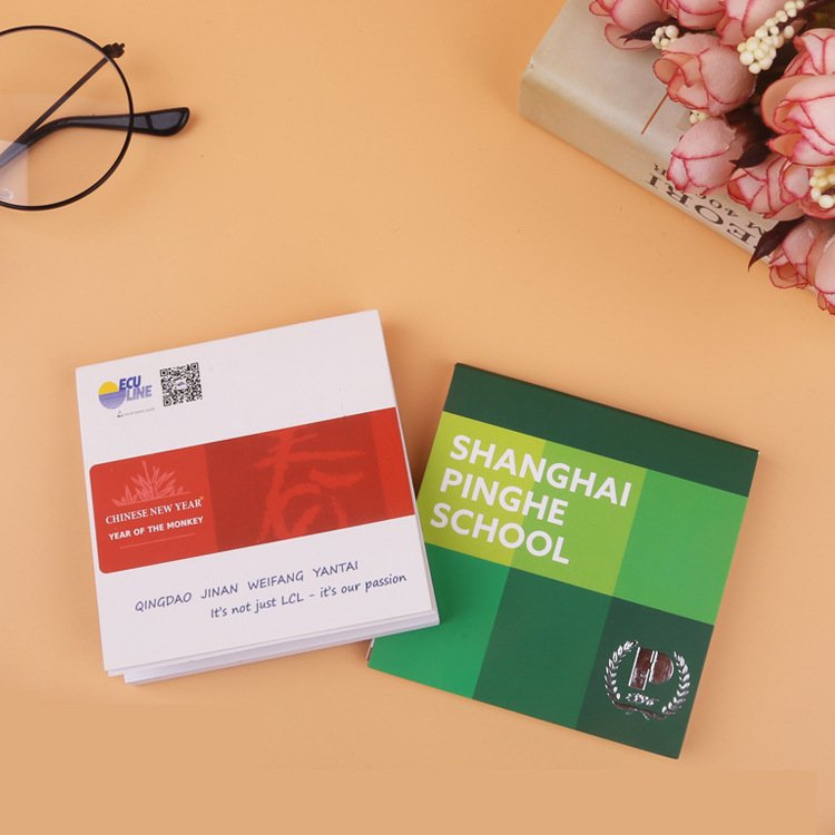 Promotional High Viscosity Note Pads Paper Full Color Custom Memo Pads Note Pads With Logo