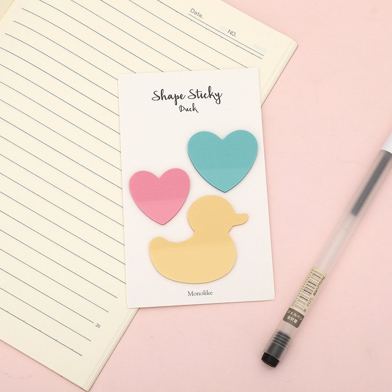 New PET Shape Sticky Notes Custom Index Tabs Sticker Post Note Flags Writable It Self Adhesive Page Markers Bookmark Ruler