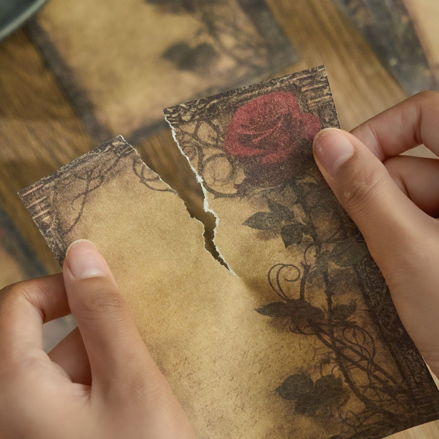 20pcs/pack Dreams Between Encounters Series Retro Material Paper Botanical Flower Handbook DIY Decoration Background Base Paper