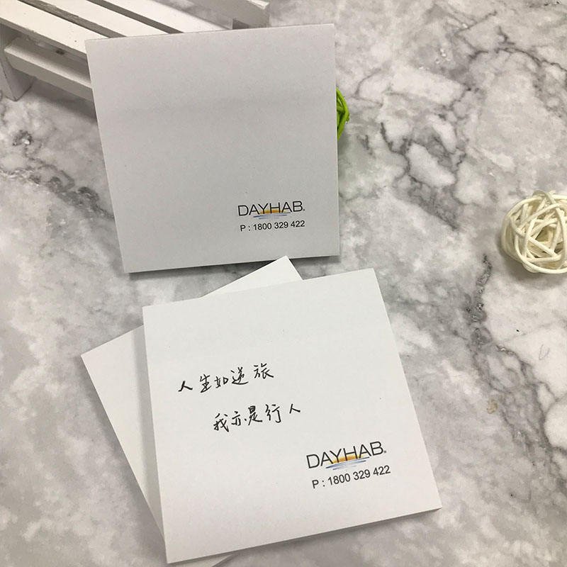 Wholesale Custom 3x3 Inches Sticky Note Custom Logo Hotel Memo Pad for Business Promotion for School Office Use Paper Material