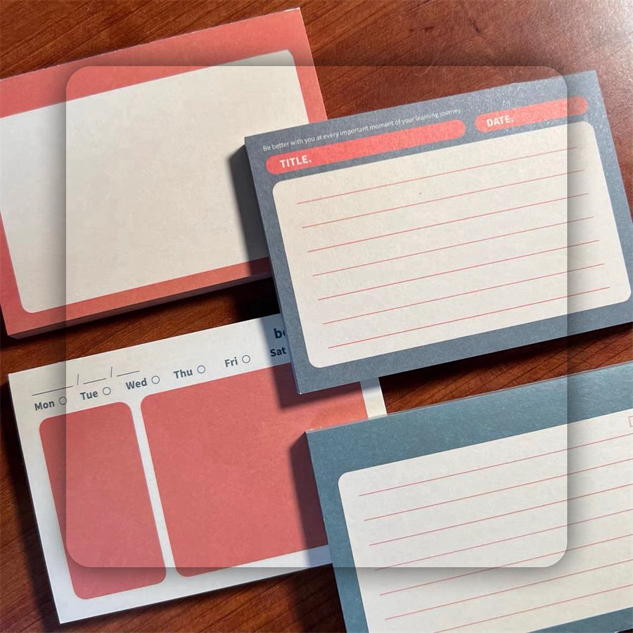 Factory Direct Custom Multi-Color Retro Industrial Multi-Functional Spiral Notepad Sketchbook Memo Pad Paper Non-Pasting Plan