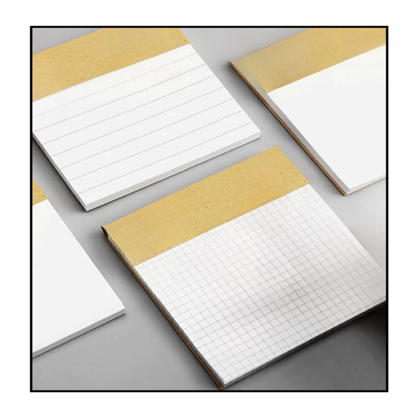 Custom Kraft Paper Notepad Primary Junior High School Students High-Appearance White Line Squares Can Be Torn Office Exam