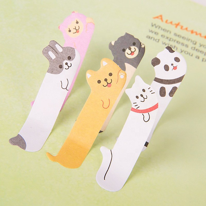 Creative Animal Note Sticky Kawaii Cute Paper Loose Leaf Notes Memo Note Set Memo Pads