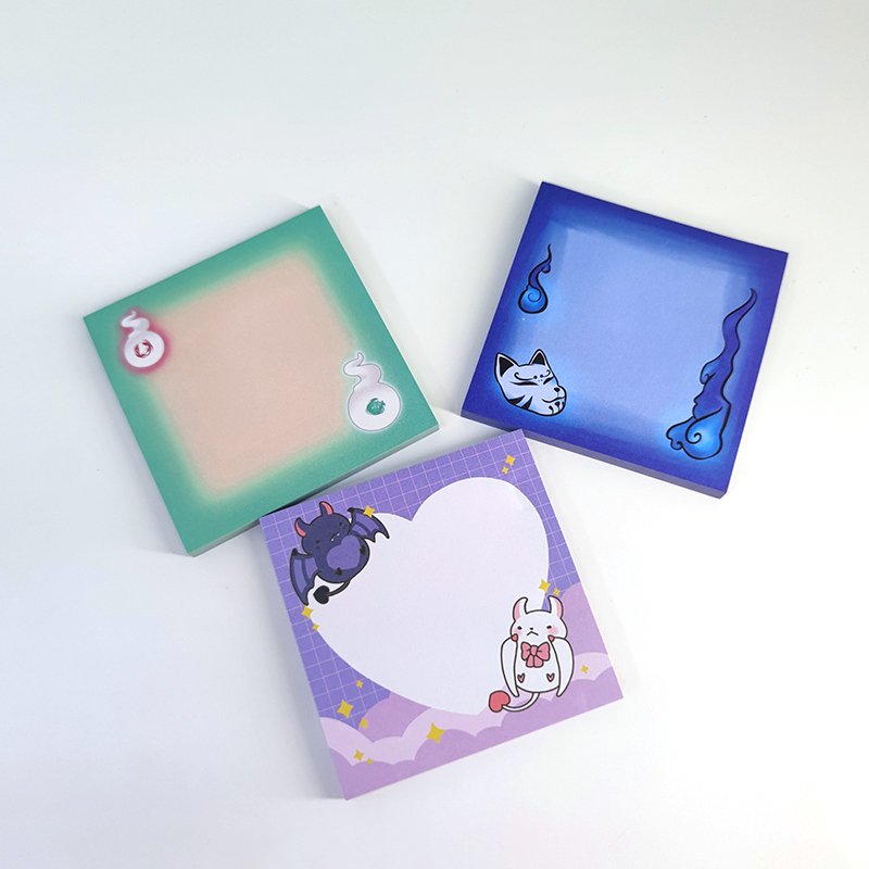 Hot sale 3*3 Inch Promotional Gifts Printed Stationary Sticky Notes Custom Notepad Memo Pads Sticky Notes With logo Printed
