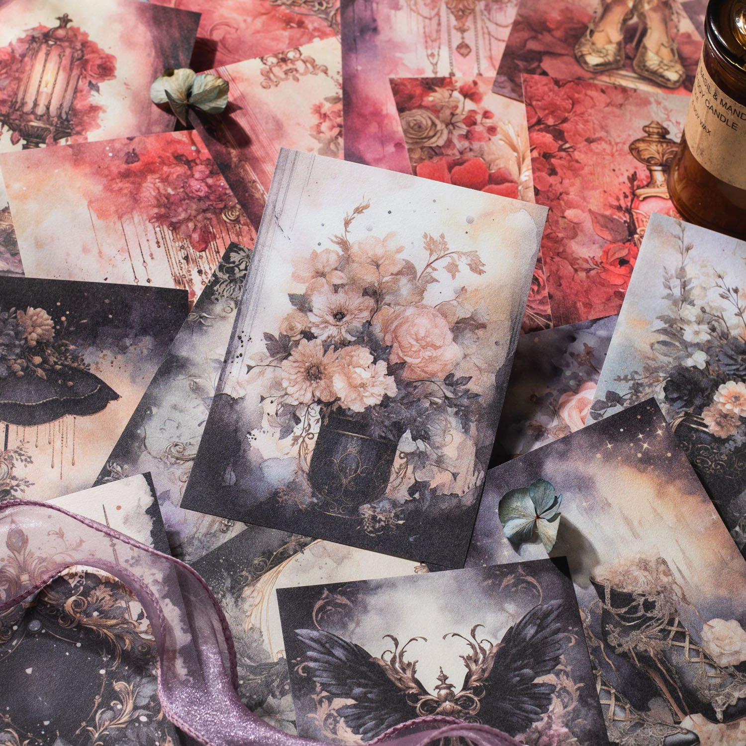Alice's Fantasy Forest Series Kawaii Memo Pad Decorative Stationery Scrapbooking Art Aesthetic Paper Notebook Journal School Use