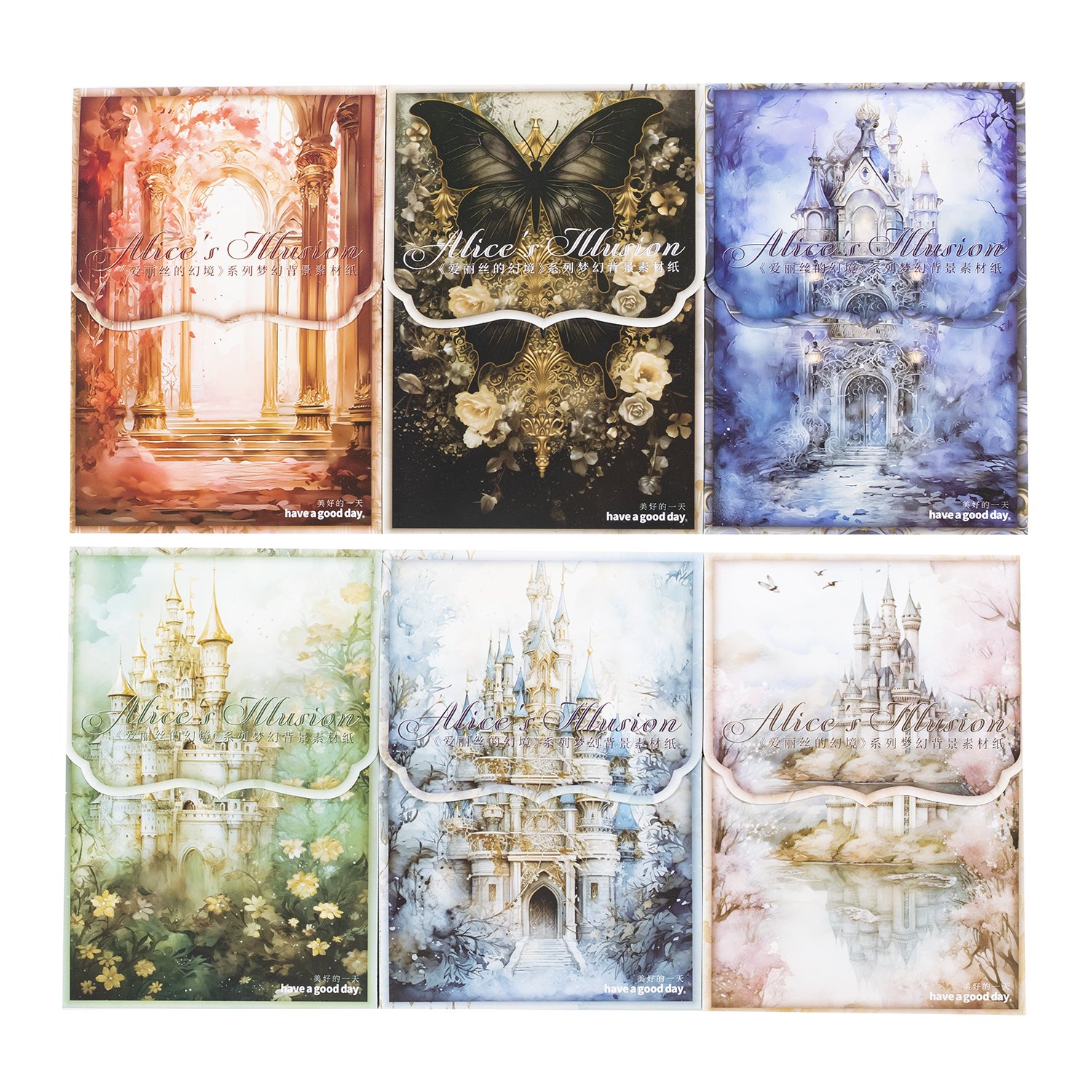 Alice's Fantasy Forest Series Kawaii Memo Pad Decorative Stationery Scrapbooking Art Aesthetic Paper Notebook Journal School Use