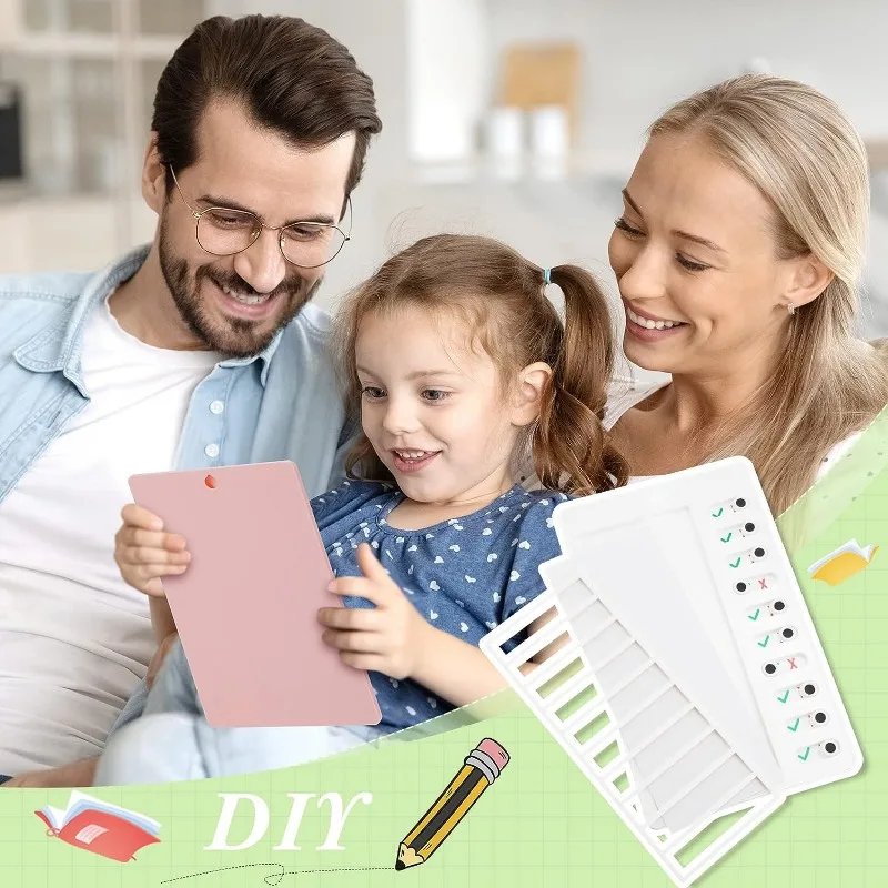 Wholesale Chore Chart for Kids Adults Checklist Board Detachable Message Board To Do List Plastic Memo Boards with 10 Cardstock