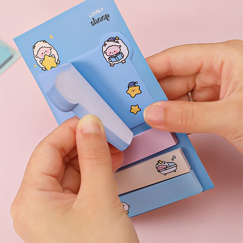 Cheap Price Sticky Notepad Memo Pads Office School Supplies Daily Monthly Sticky Note Pad Custom Stationery Sticky Book