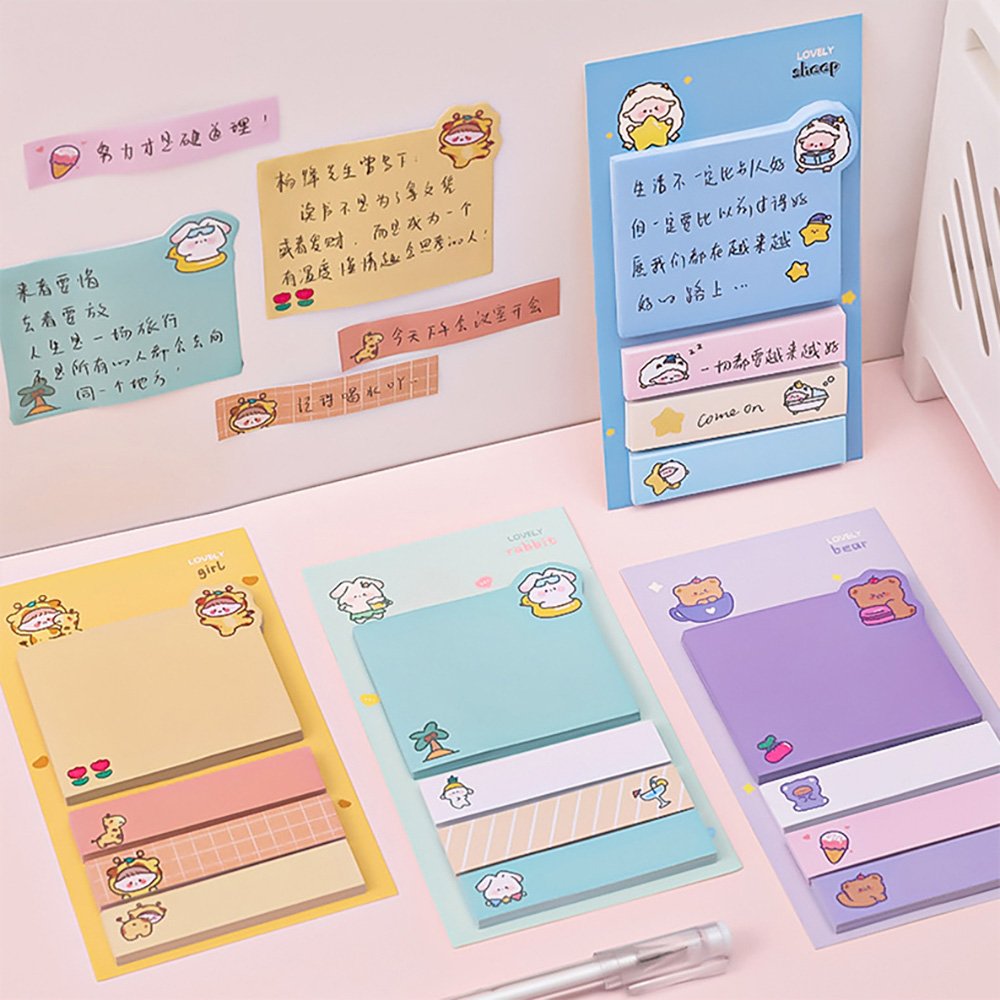 Cheap Price Sticky Notepad Memo Pads Office School Supplies Daily Monthly Sticky Note Pad Custom Stationery Sticky Book
