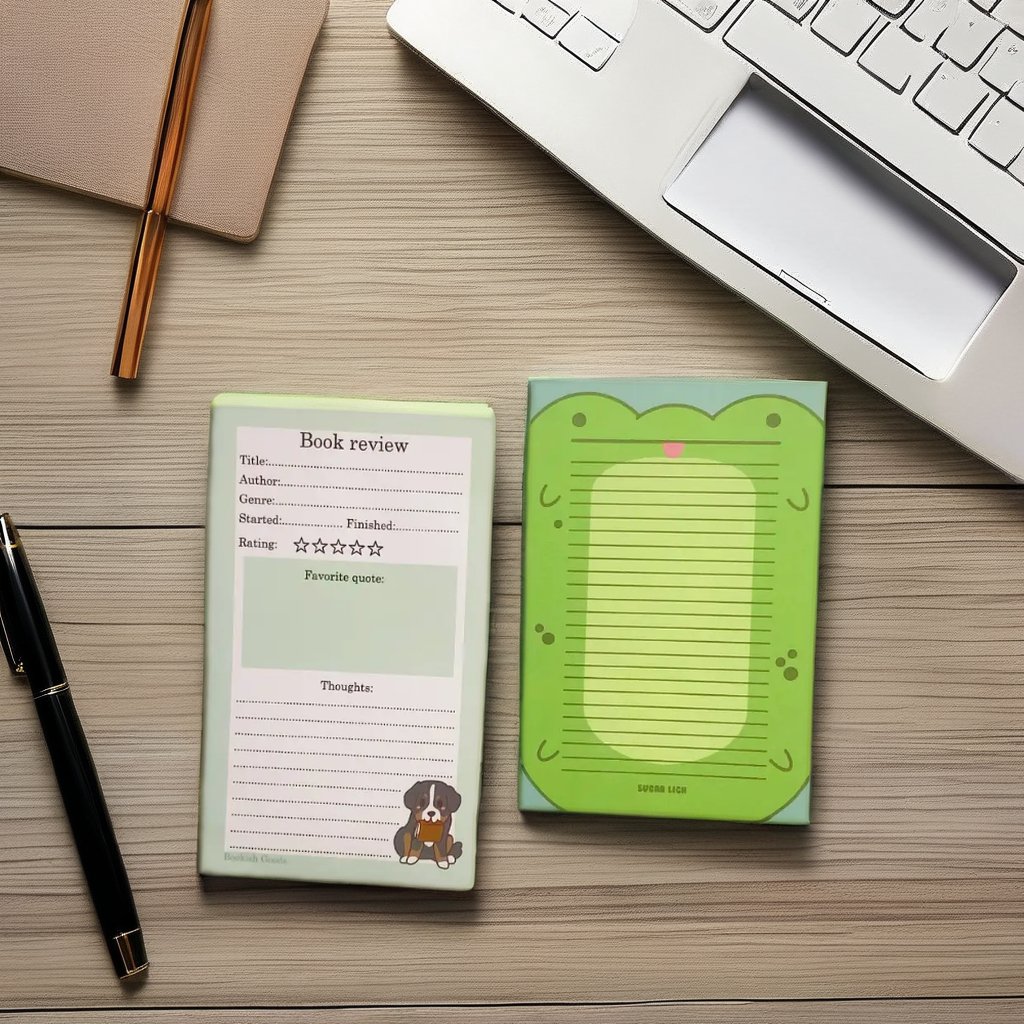 Big Pastel Color Kawaii Products Cute Stationary Notepad With Cover Die Cut Gradient Maquina Sticky Notes 3X3 inches page