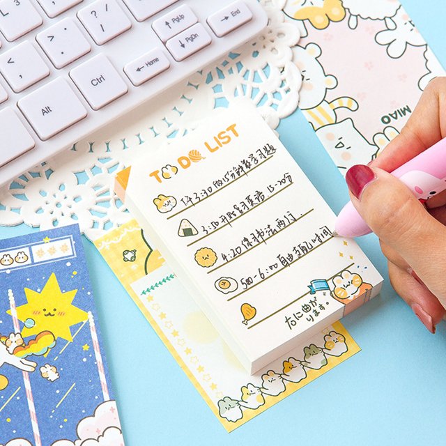 Memo Sticky Pad Notebook Notepad Custom School Office Cute Note Planner Printing Custom Provide Artwork Paper Customized Color