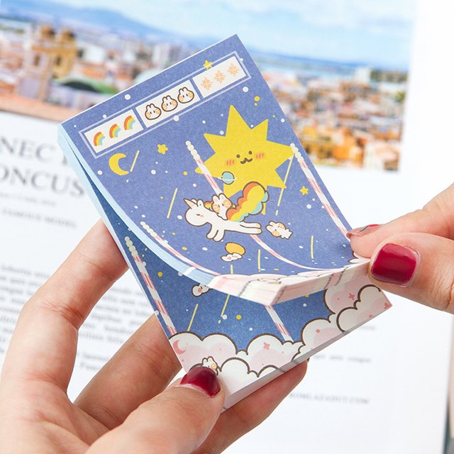 Memo Sticky Pad Notebook Notepad Custom School Office Cute Note Planner Printing Custom Provide Artwork Paper Customized Color