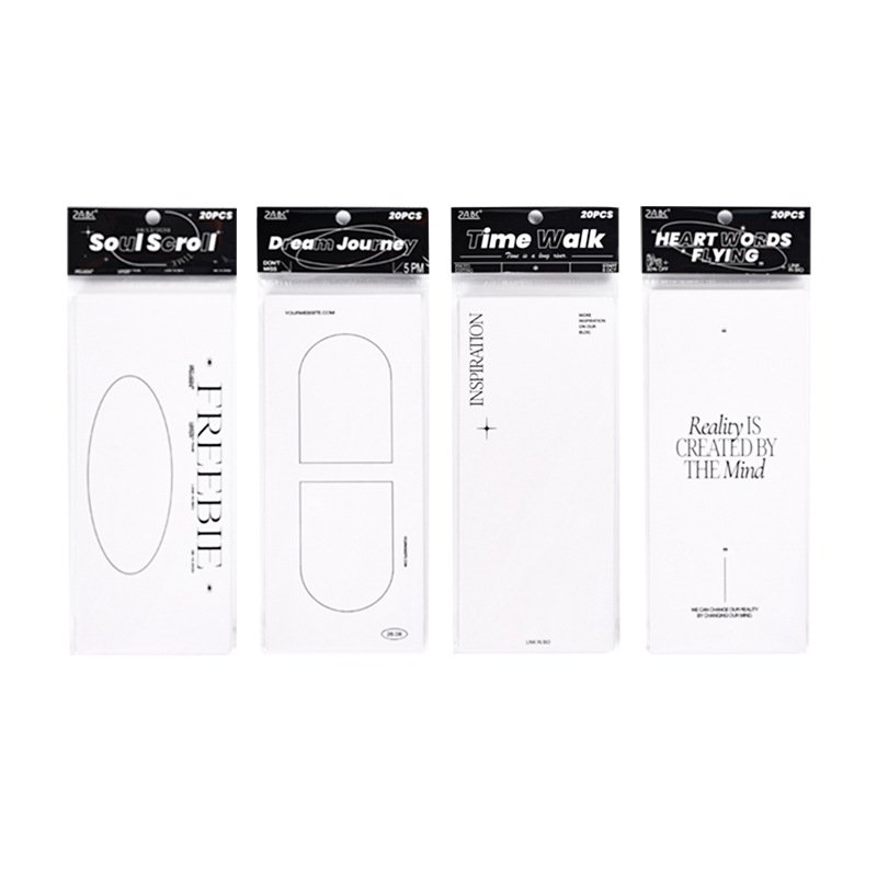 20 sheets per package letterhead sentiment note paper non-adhesive material paper simple diy handbook stickers collage card