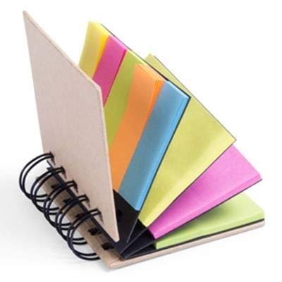 Custom printing Pocket Size Spiral Sticky Note Pad Mini Kraft Paper Notepads for office