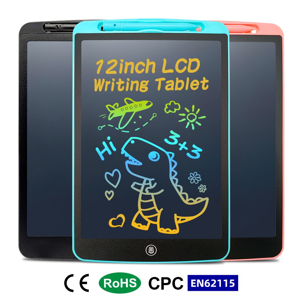 12-inch tablets kids lcd writing tablet drawing boards European Quality Standard EN62115 Children's Learning Color Doodle Board