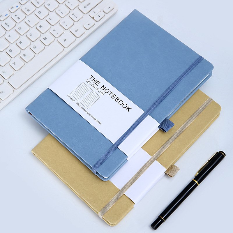 2024 Leather Hardcover Wholesale Customized Gift Cute Business School Journal Custom Logo Notebooks Pu Notebook