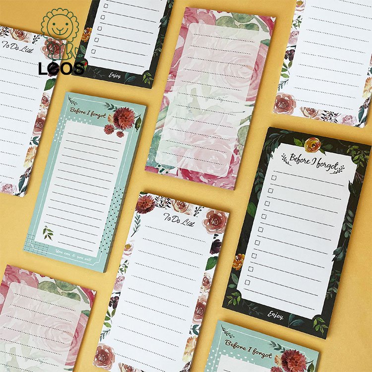 Personalized Cute Magnetic Memo Pads with Custom Printing for To Do List Planner