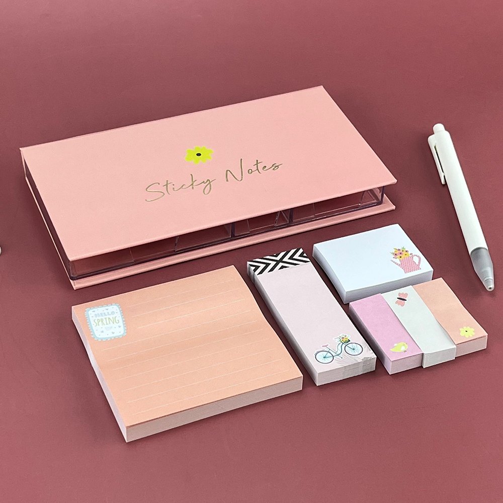 Custom Wholesale School Office Stationery Supplies Customizable Creative Memo Pads Sticky Notes Set